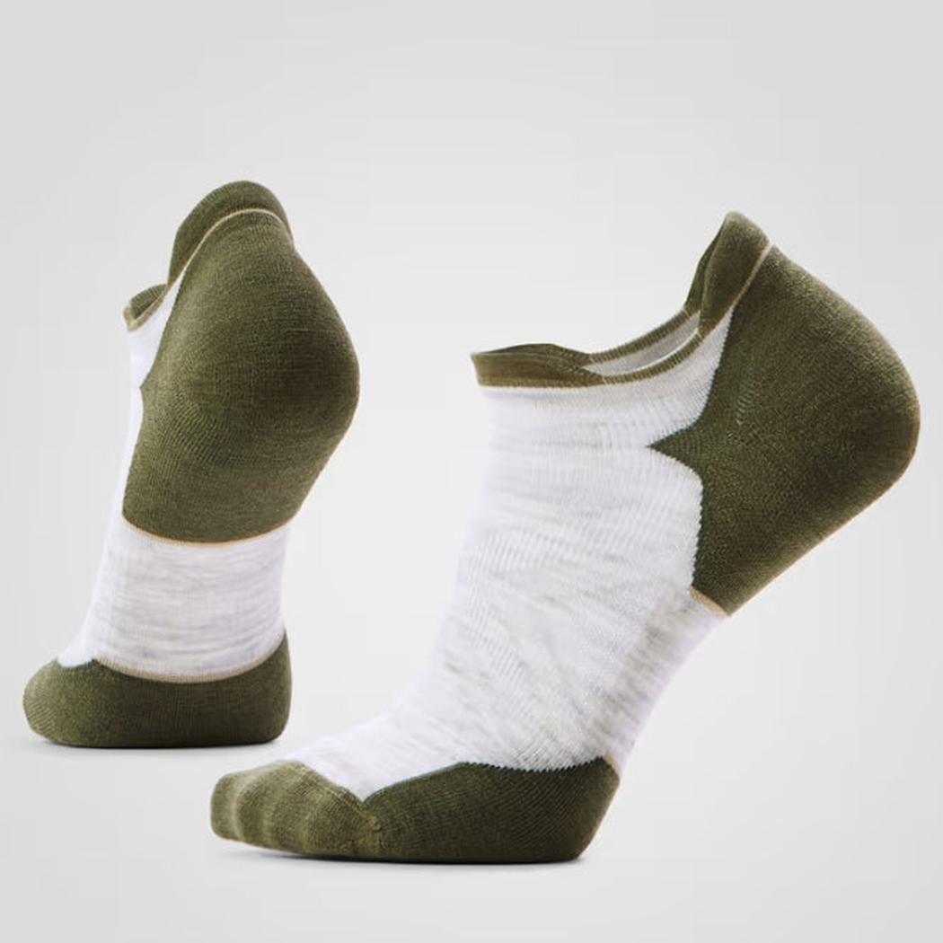 Smartwool Run Targeted Cushion Low Ankle Socks-Accessories - Socks - Unisex-Smartwool-Ash/Winter Moss-M-Appalachian Outfitters