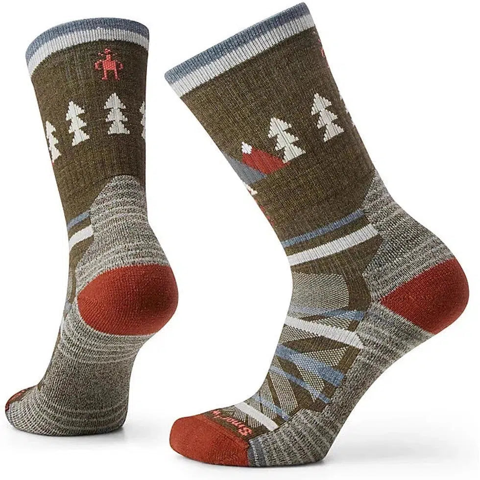 Women's Hike Light Cushion Crew Under the Stars-Accessories - Socks - Women's-Smartwool-Military Olive-M-Appalachian Outfitters