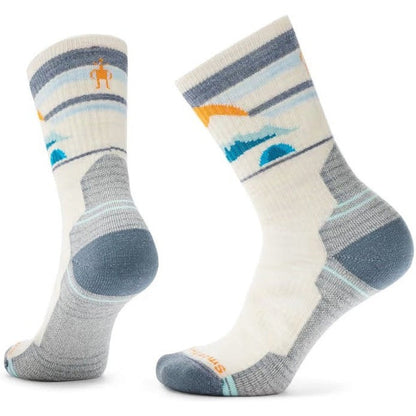 Smartwool Women's Hike Light Cushion Mountain Moon Crew Socks-Accessories - Socks - Women's-Smartwool-Moonbeam-M-Appalachian Outfitters