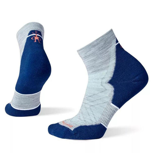 Women's Run Targeted Cushion Ankle Socks-Accessories - Socks - Women's-Smartwool-Light Gray-M-Appalachian Outfitters