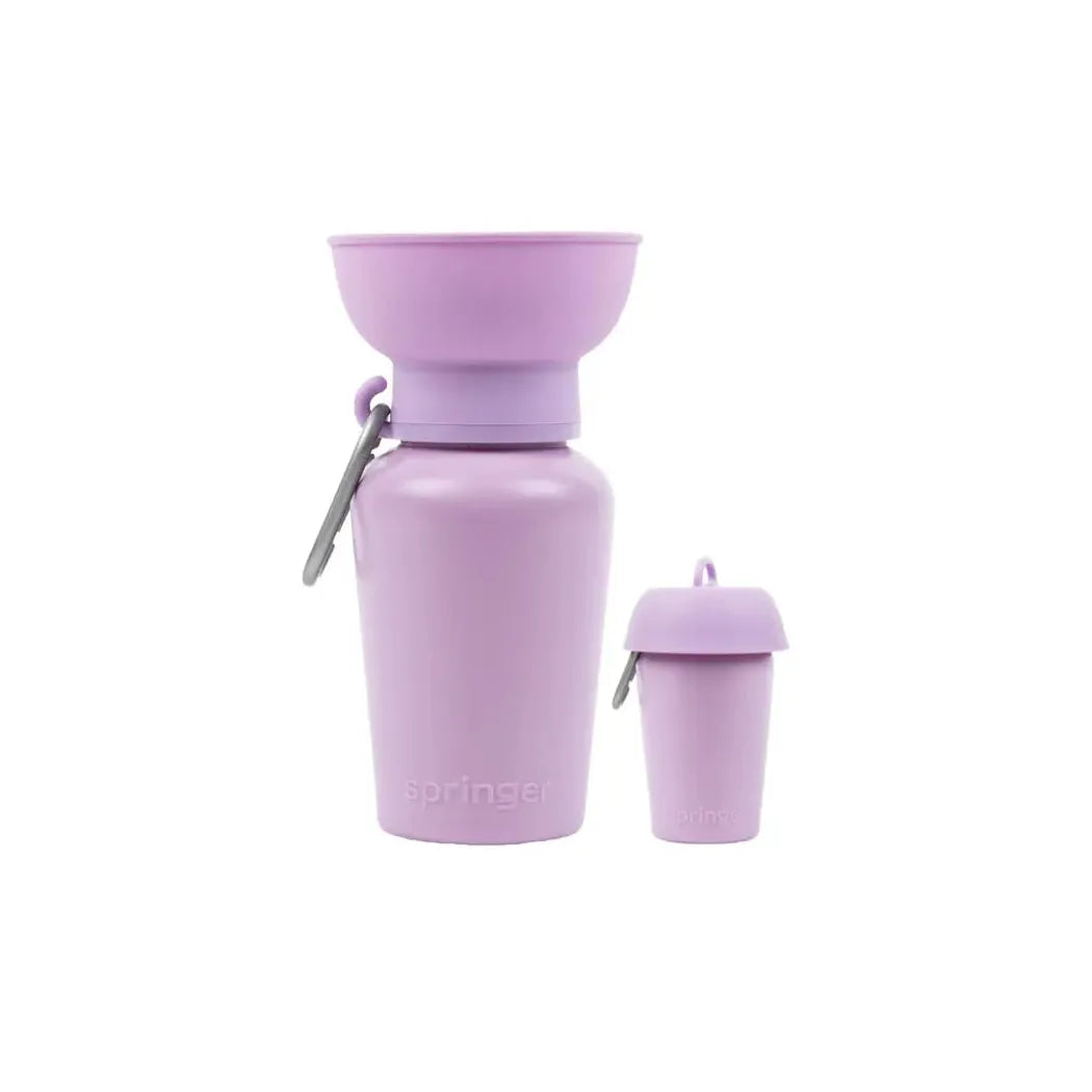 Springer Flip Dog Travel Bottle-Pets - Bowls-Springer-Lilac-Appalachian Outfitters