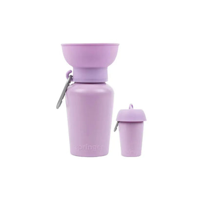Springer Flip Dog Travel Bottle-Pets - Bowls-Springer-Lilac-Appalachian Outfitters