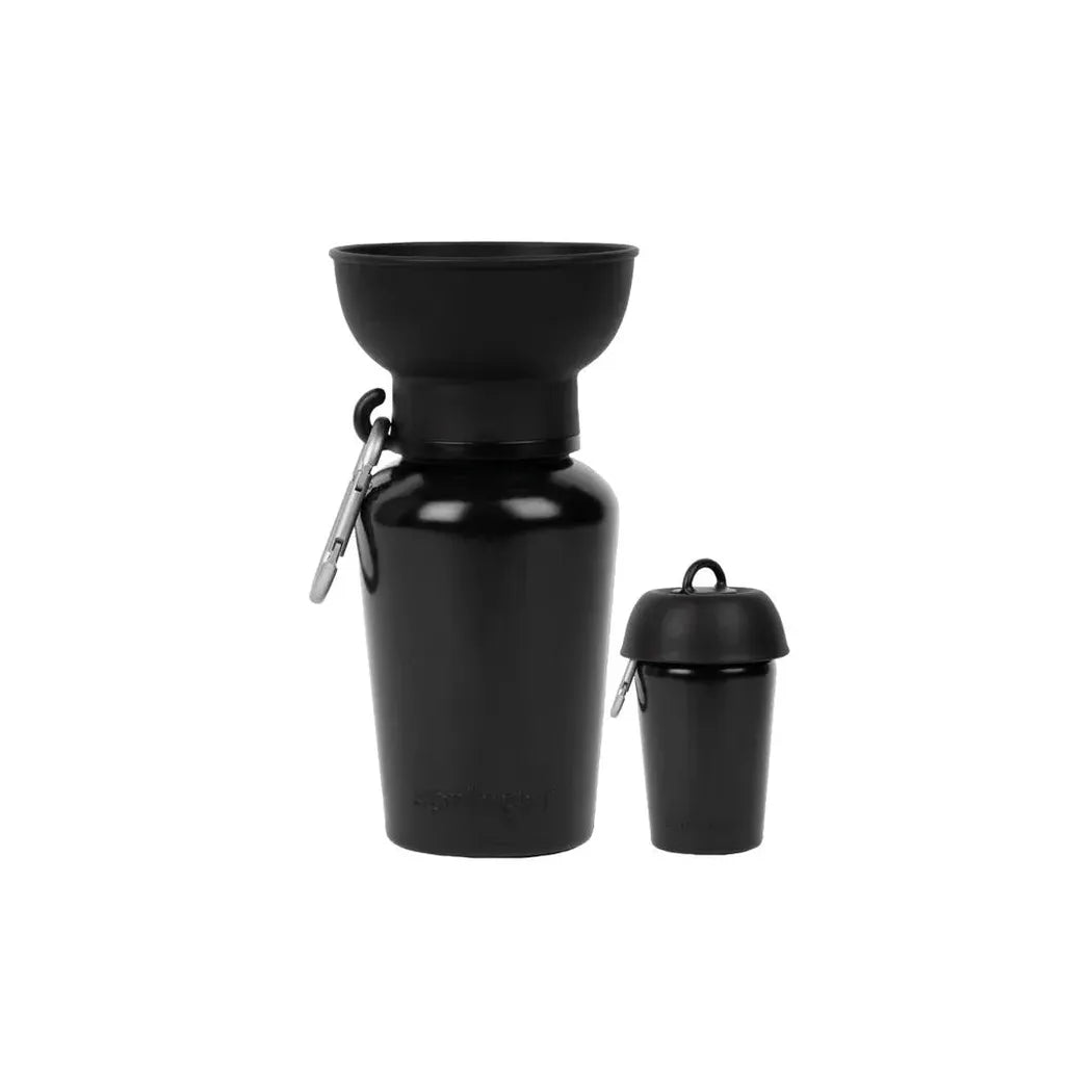 Springer Flip Dog Travel Bottle-Pets - Bowls-Springer-Black-Appalachian Outfitters