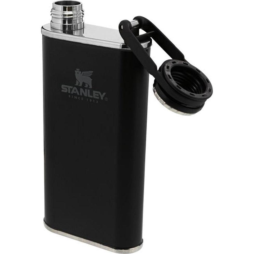 The Easy Fill Wide Mouth Flask 8oz-Camping - Hydration - Bottles-Stanley-Matte Black-Appalachian Outfitters