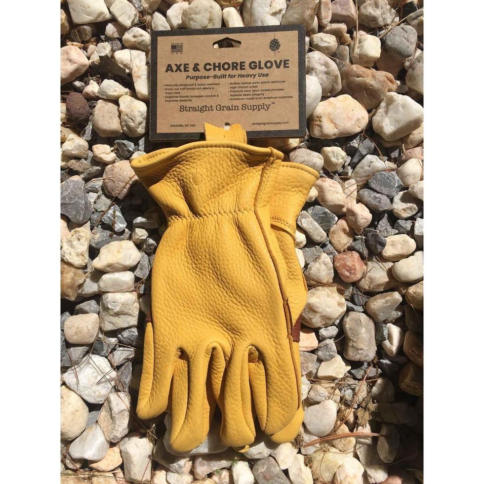 Straight Grain Supply-Chore Gloves Elk w/ Buffalo Palm-Appalachian Outfitters