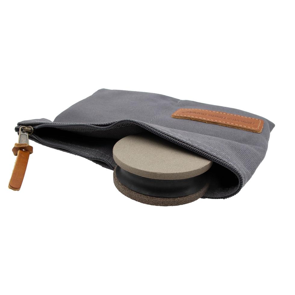 Straight Grain Supply-Sharpening Puck 220/400 with Pouch-Appalachian Outfitters