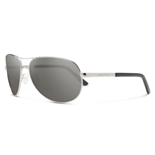 Suncloud Aviator-Accessories - Eyewear - Sunglasses-Suncloud-Silver-Polarized Gray-Appalachian Outfitters