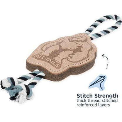 Tall Tails Natural Leather Big Foot Tug Dog Toy-Pets - Toys-Tall Tails-Appalachian Outfitters