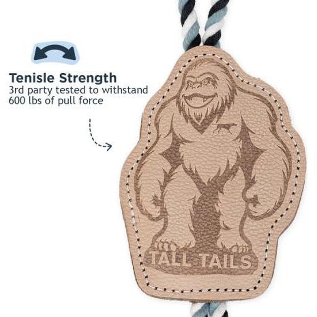 Tall Tails Natural Leather Big Foot Tug Dog Toy-Pets - Toys-Tall Tails-Appalachian Outfitters