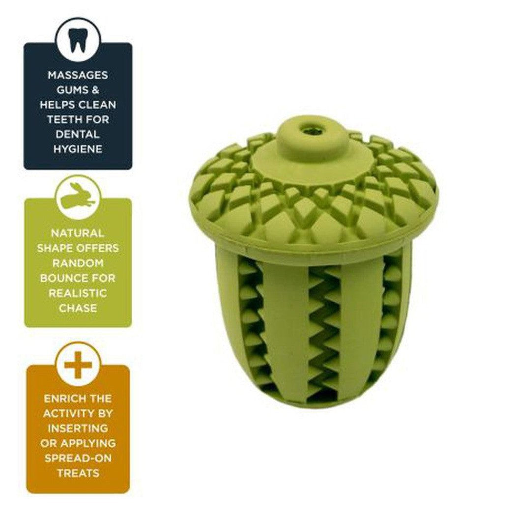 Tall Tails Natural Rubber Acorn Toy - 3"-Pets - Toys-Tall Tails-Appalachian Outfitters