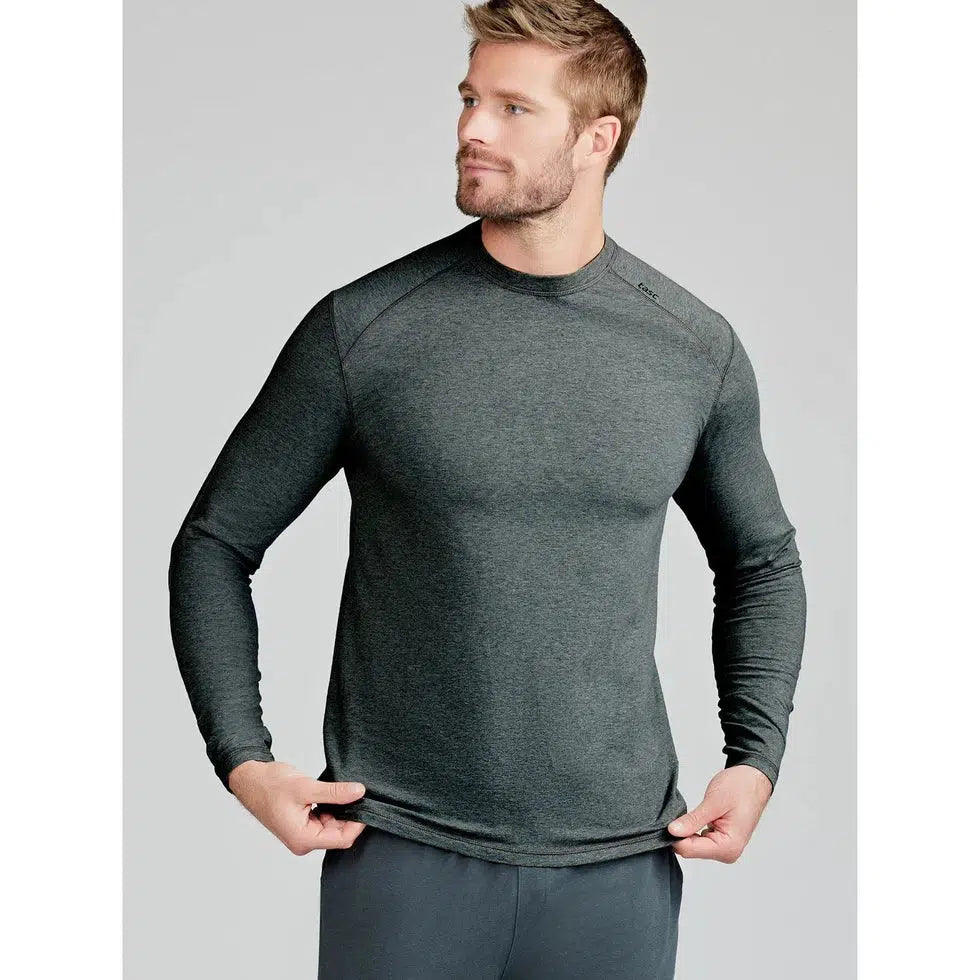 Tasc Carrollton Long Sleeve Fitness T-Shirt-Men's - Clothing - Tops-Tasc-Iron Heather-M-Appalachian Outfitters