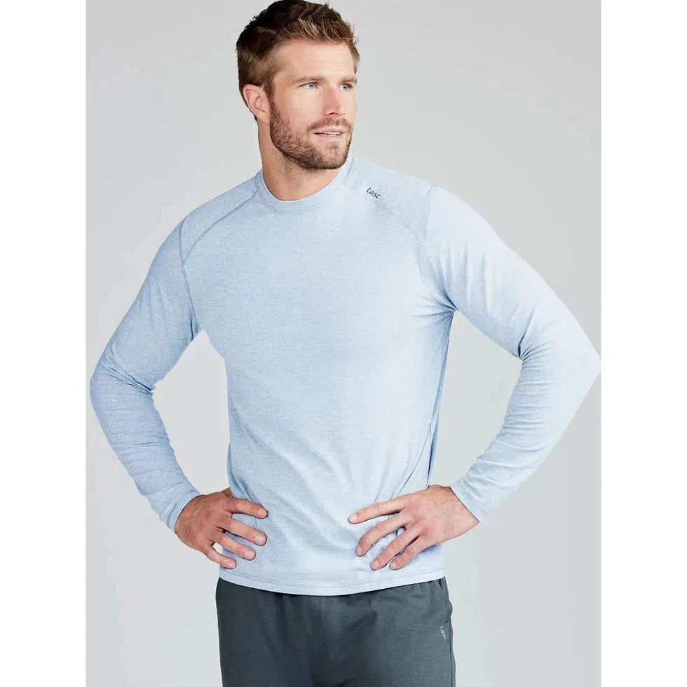Tasc Carrollton Long Sleeve Fitness T-Shirt-Men's - Clothing - Tops-Tasc-Cloud Heather-L-Appalachian Outfitters