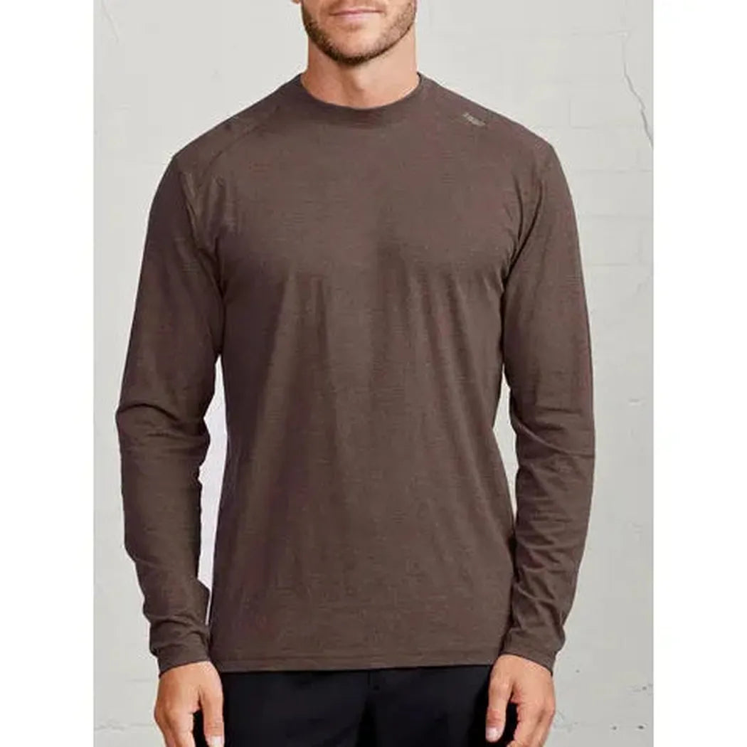 Tasc Carrollton Long Sleeve T-Shirt-Men's - Clothing - Tops-Tasc-Mocha Heather-M-Appalachian Outfitters