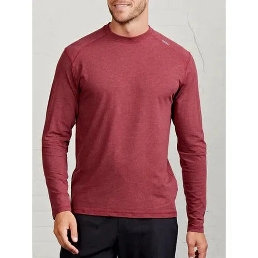 Tasc Carrollton Long Sleeve T-Shirt-Men's - Clothing - Tops-Tasc-Brick Heather-M-Appalachian Outfitters
