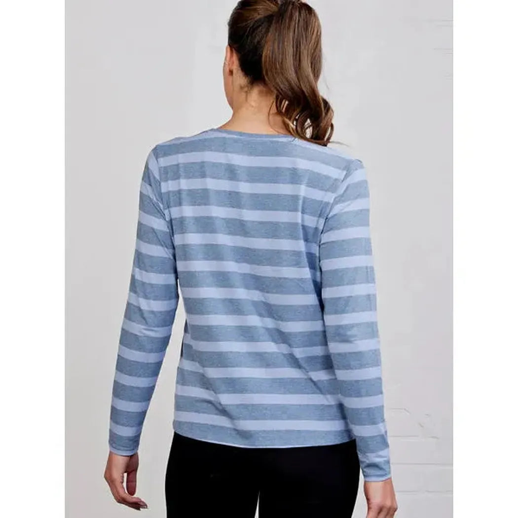 Tasc Women's All Day Long Sleeve Stripe-Women's - Clothing - Tops-Tasc-Appalachian Outfitters