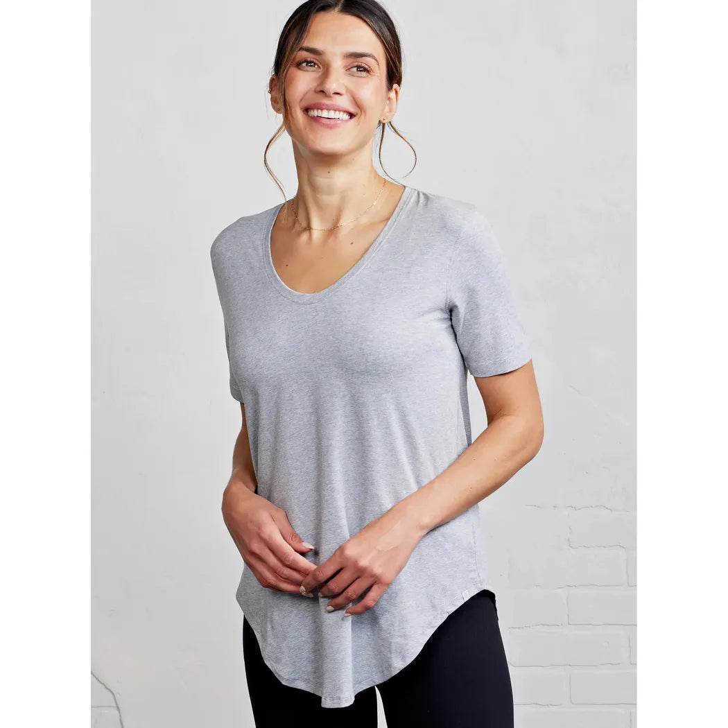 Tasc Women's Longline Tee-Women's - Clothing - Tops-Tasc-Perfect Gray Heather-XS-Appalachian Outfitters