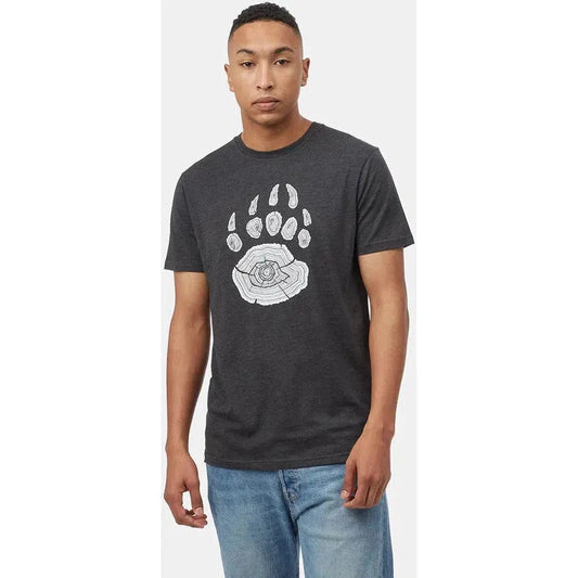 Tentree Men's Bear Claw T-Shirt-Men's - Clothing - Tops-Tentree-Meteorite Black Heather-M-Appalachian Outfitters