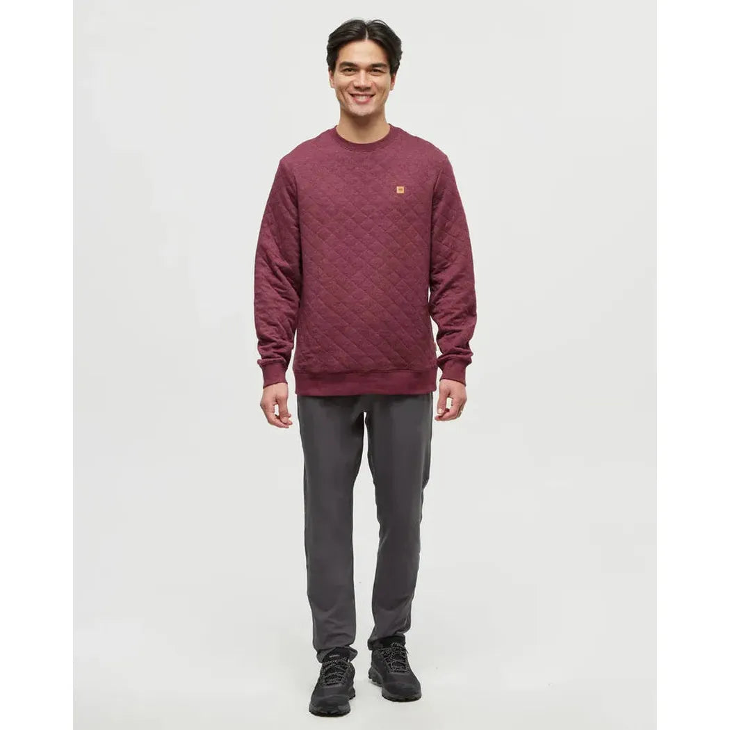 Tentree Men's Quilted Reynard Crew-Men's - Clothing - Tops-Tentree-Appalachian Outfitters