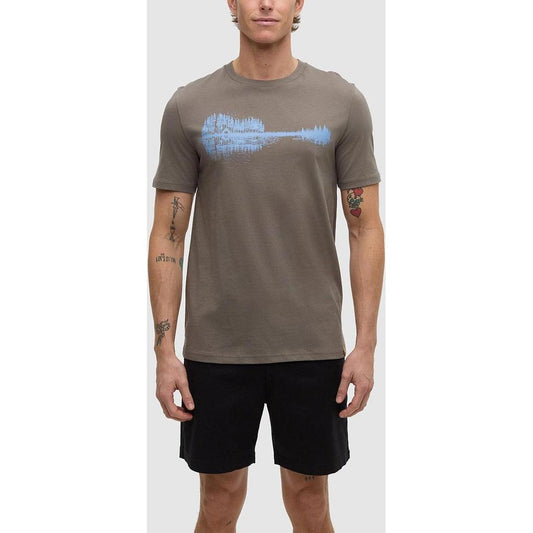 Tentree Men's Summer Guitar T-Shirt-Men's - Clothing - Tops-Tentree-Timber Lakes Blue-M-Appalachian Outfitters