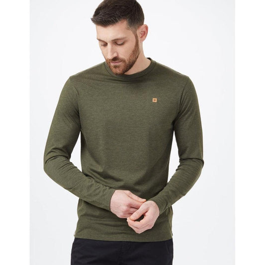 Men's TreeBlend Classic Longsleeve-Men's - Clothing - Tops-Tentree-Olive Night Green Heather-M-Appalachian Outfitters