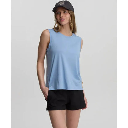 Tentree Women's Allenby Tank-Women's - Clothing - Tops-Tentree-Lakeside Blue-S-Appalachian Outfitters