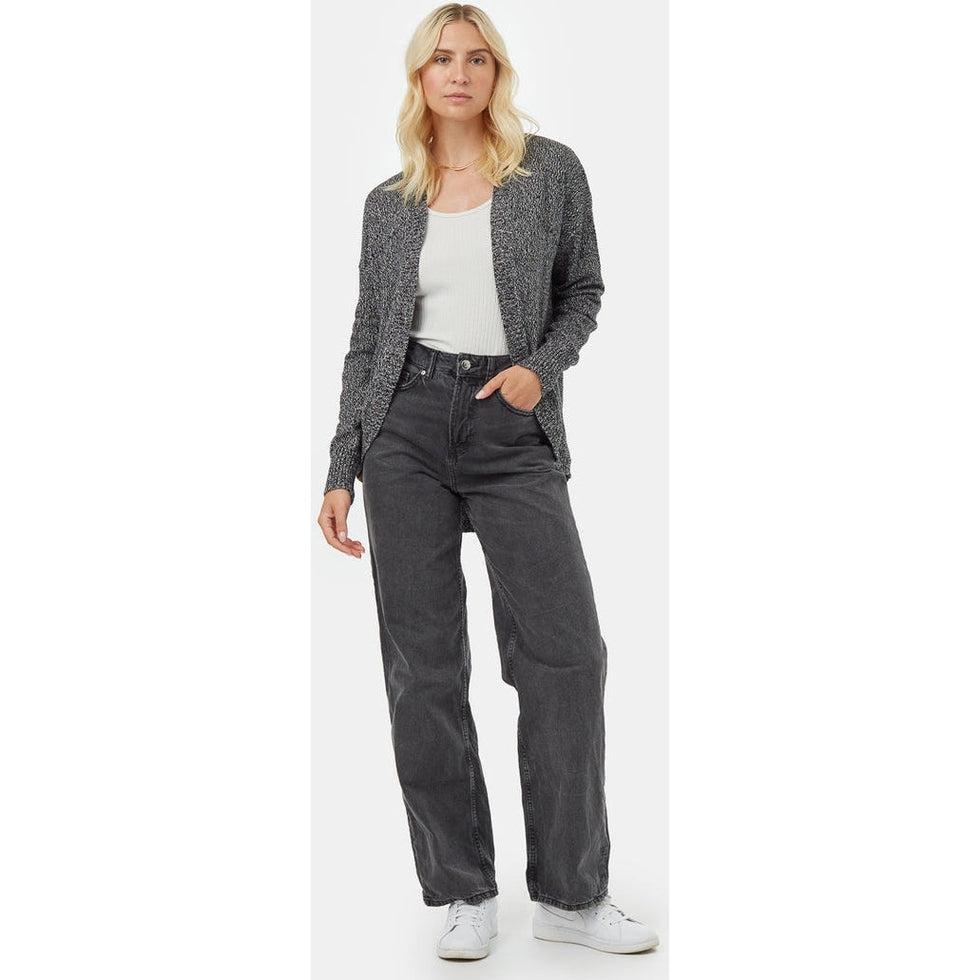 Women's Anoba Cardigan-Women's - Clothing - Tops-Tentree-Jet Black/Cloud White-S-Appalachian Outfitters