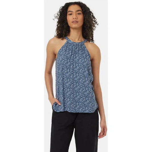 Tentree Women's EcoWoven Crepe Cypress Tank-Women's - Clothing - Tops-Tentree-CaBlueFloFloral-S-Appalachian Outfitters
