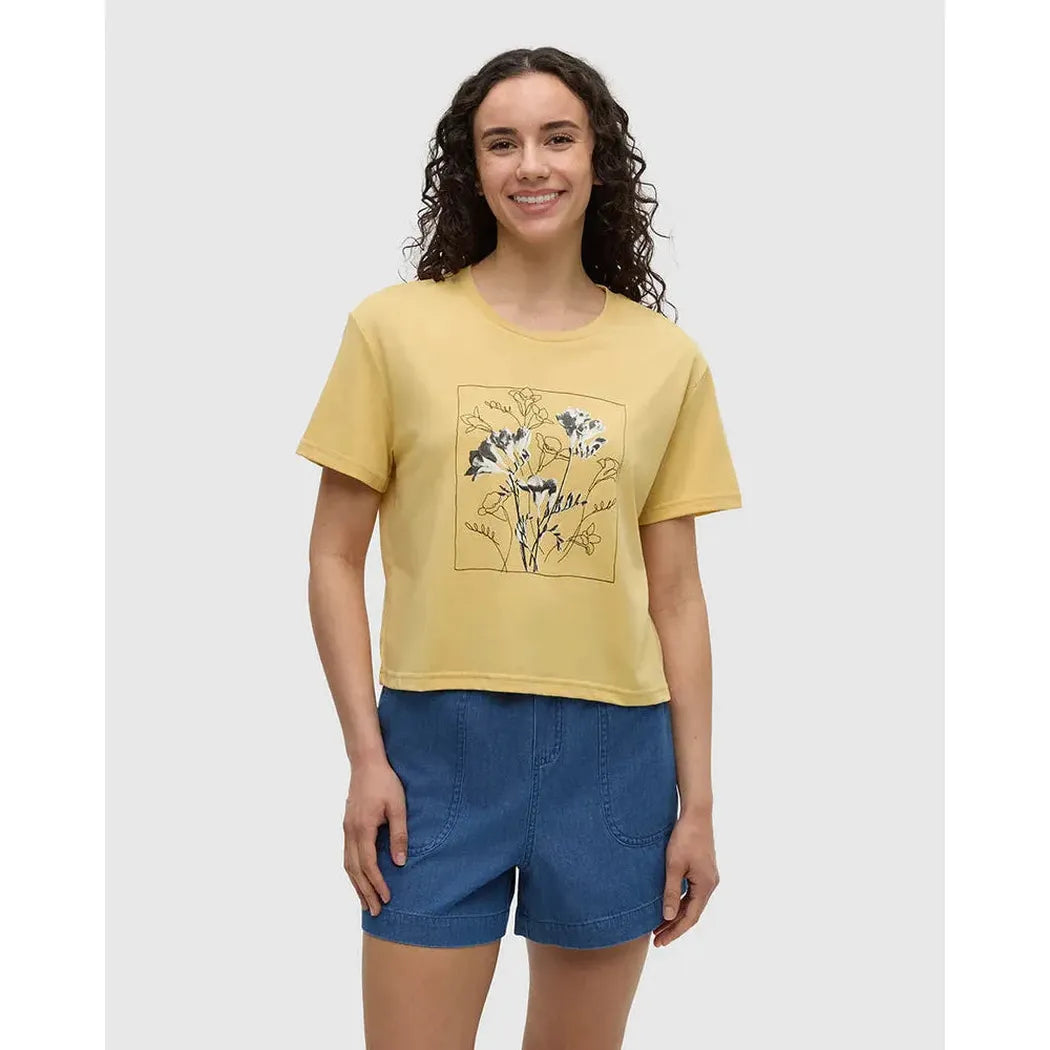 Tentree Women's Floral Crop T-Shirt-Women's - Clothing - Tops-Tentree-Appalachian Outfitters