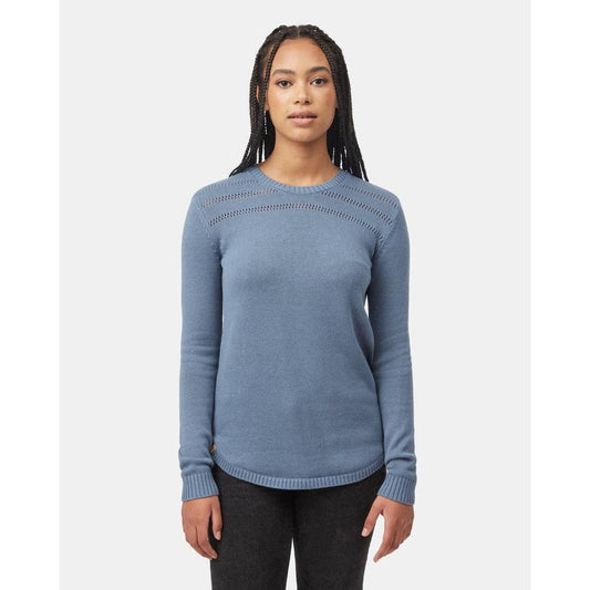 Women's Forever After Sweater-Women's - Clothing - Tops-Tentree-Vintage Blue-S-Appalachian Outfitters