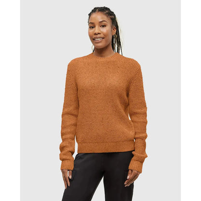 Tentree Women's (Morrell Sweater)-Women's - Clothing - Tops-Tentree-Burnt Caramel Nep-S-Appalachian Outfitters