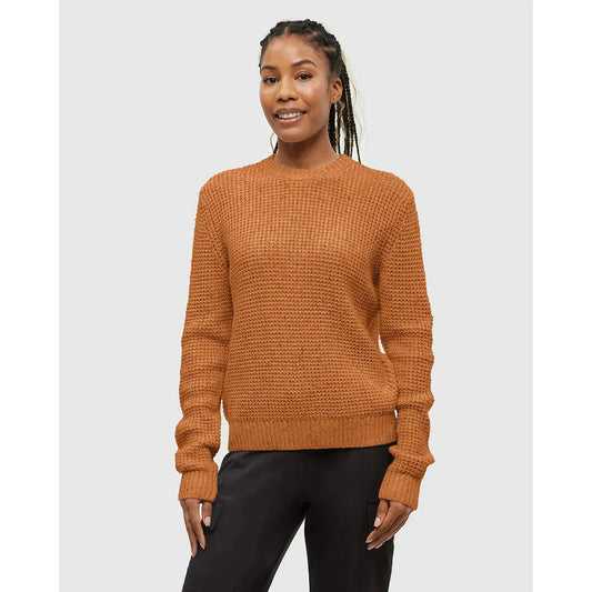 Tentree Women's (Morrell Sweater)-Women's - Clothing - Tops-Tentree-Burnt Caramel Nep-S-Appalachian Outfitters