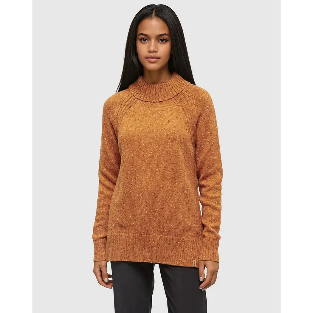 Tentree Women's Spokane Nep Sweater-Women's - Clothing - Tops-Tentree-Burnt Caramel Nep-S-Appalachian Outfitters