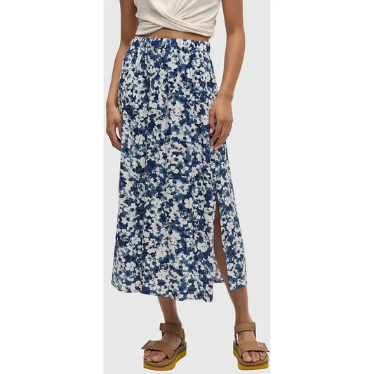 Tentree Women's Yaletown Skirt-Women's - Clothing - Skirts/Skorts-Tentree-Nightfall Watercolor Floral-S-Appalachian Outfitters