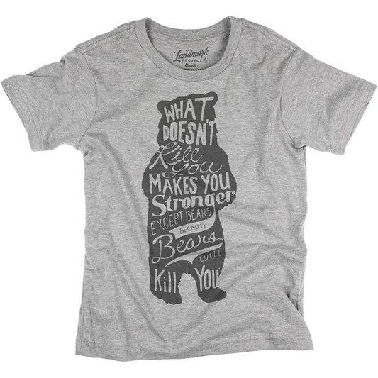 The Landmark Project Bear - Youth-Unisex - Clothing - Tops-The Landmark Project-Smoke Grey-S-Appalachian Outfitters