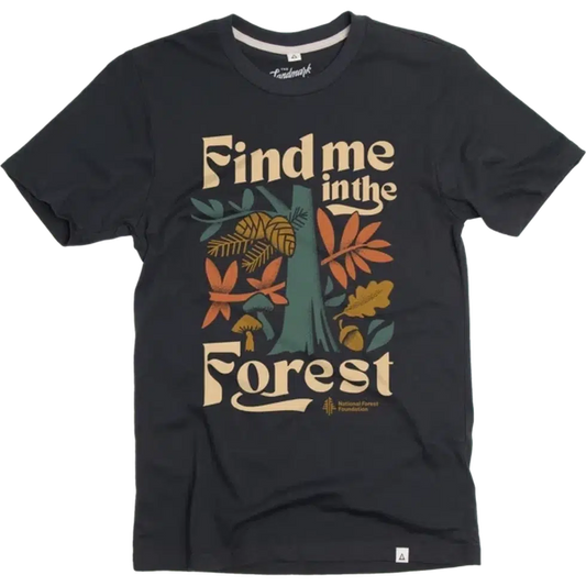 The Landmark Project Find Me in the Forest Tee-Unisex - Clothing - Tops-The Landmark Project-Deep Navy-S-Appalachian Outfitters