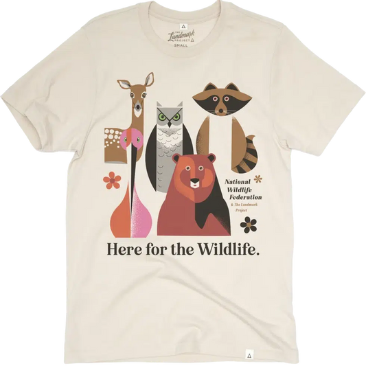 The Landmark Project Here for the Wildlife Unisex Tee-Unisex - Clothing - Tops-The Landmark Project-Dune-XS-Appalachian Outfitters