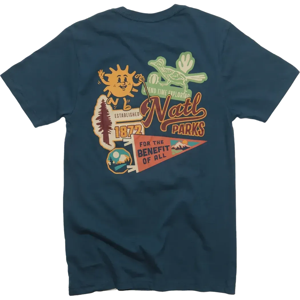 The Landmark Project National Park Emblems Unisex Short Sleeve Tee-Unisex - Clothing - Tops-The Landmark Project-Appalachian Outfitters