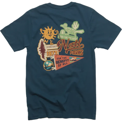 The Landmark Project National Park Emblems Unisex Short Sleeve Tee-Unisex - Clothing - Tops-The Landmark Project-Appalachian Outfitters