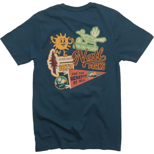 The Landmark Project National Park Emblems Unisex Short Sleeve Tee-Unisex - Clothing - Tops-The Landmark Project-Appalachian Outfitters