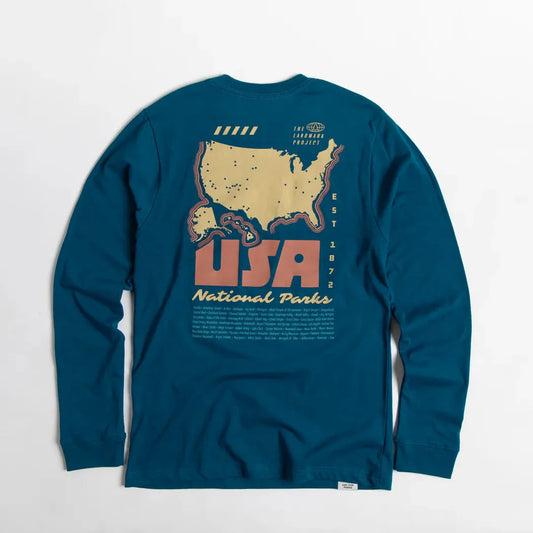 The Landmark Project Sample - National Parks of the USA Unisex Long Sleeve Tee-Unisex - Clothing - Tops-The Landmark Project-Appalachian Outfitters