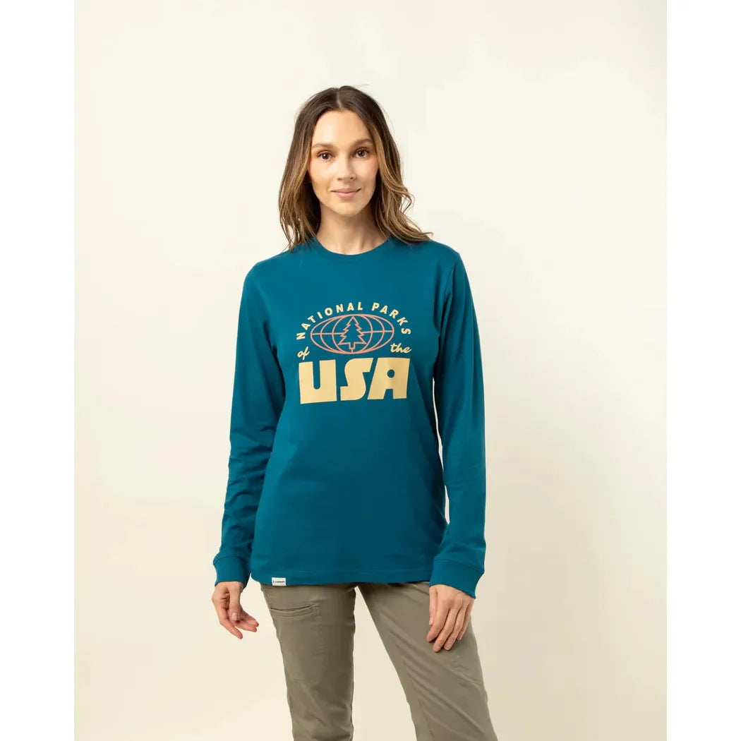 The Landmark Project Sample - National Parks of the USA Unisex Long Sleeve Tee-Unisex - Clothing - Tops-The Landmark Project-Appalachian Outfitters