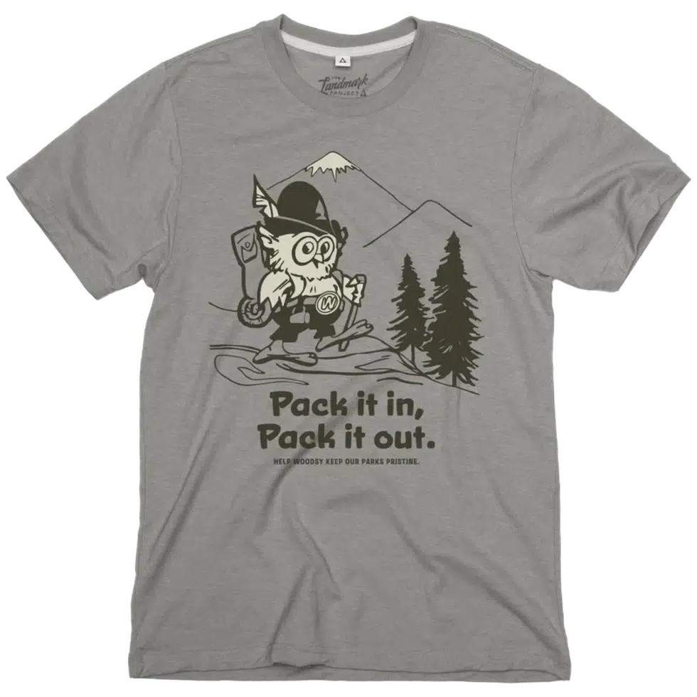 The Landmark Project Pack It in, Pack It Out-Unisex - Clothing - Tops-The Landmark Project-Smoke Grey-S-Appalachian Outfitters