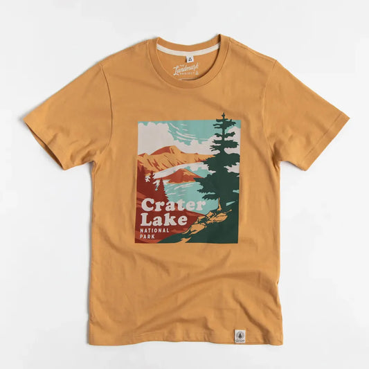 The Landmark Project Sample - Crater Lake National Park Unisex Short Sleeve Tee-Unisex - Clothing - Tops-The Landmark Project-Appalachian Outfitters