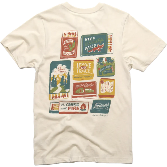 The Landmark Project Sample - Leave No Trace Matchbooks Unisex Short Sleeve Tee-Unisex - Clothing - Tops-The Landmark Project-Appalachian Outfitters