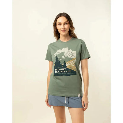 The Landmark Project Sample - Mount Rainier National Park Unisex Short Sleeve Tee-Unisex - Clothing - Tops-The Landmark Project-Appalachian Outfitters
