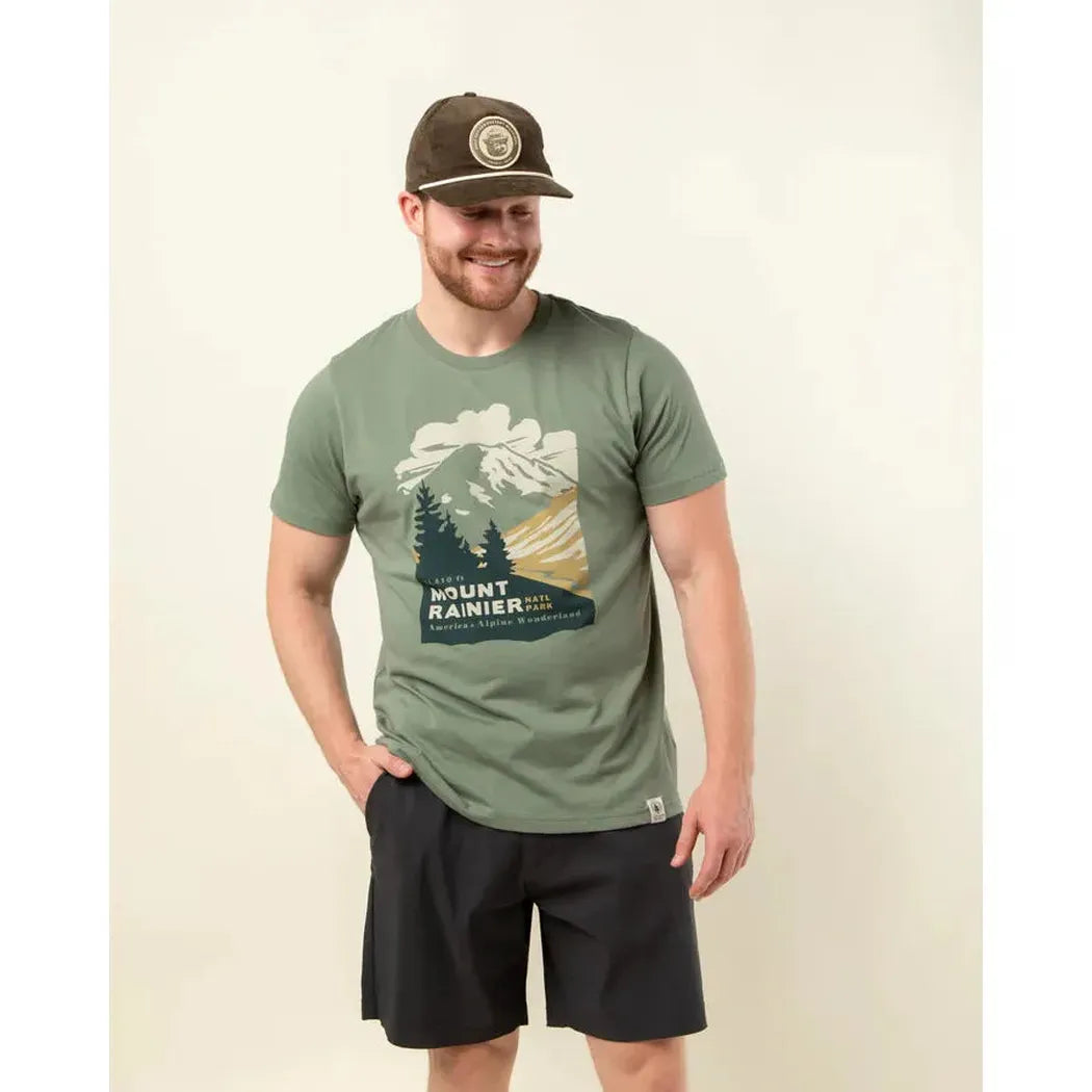 The Landmark Project Sample - Mount Rainier National Park Unisex Short Sleeve Tee-Unisex - Clothing - Tops-The Landmark Project-Appalachian Outfitters