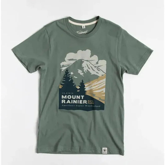 The Landmark Project Sample - Mount Rainier National Park Unisex Short Sleeve Tee-Unisex - Clothing - Tops-The Landmark Project-Appalachian Outfitters