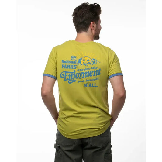 The Landmark Project Sample - National Parks for All Unisex Short Sleeve Pocket Tee-Unisex - Clothing - Tops-The Landmark Project-Lime Green-M-Appalachian Outfitters