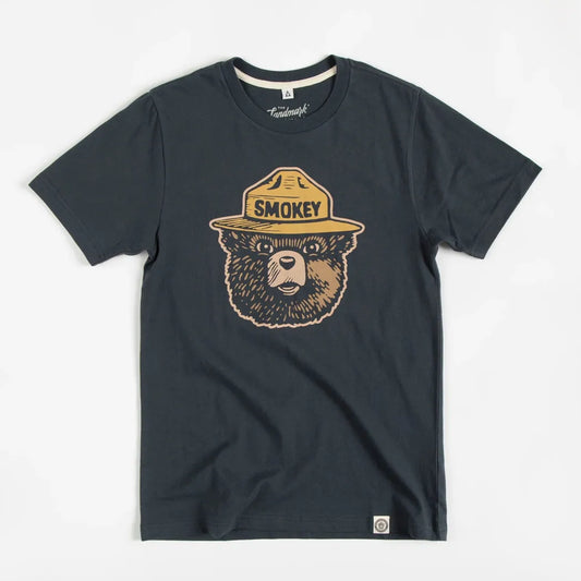 The Landmark Project Smokey Logo Unisex Short Sleeve Tee-Unisex - Clothing - Tops-The Landmark Project-Dark Navy-S-Appalachian Outfitters