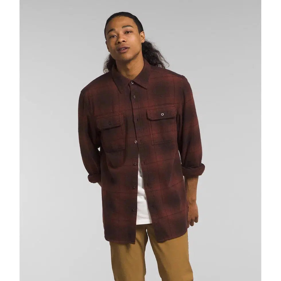 Men's Arroyo Flannel Shirt-Men's - Clothing - Tops-The North Face-Coal Brown Medium Half Dome Shadow Plaid-M-Appalachian Outfitters